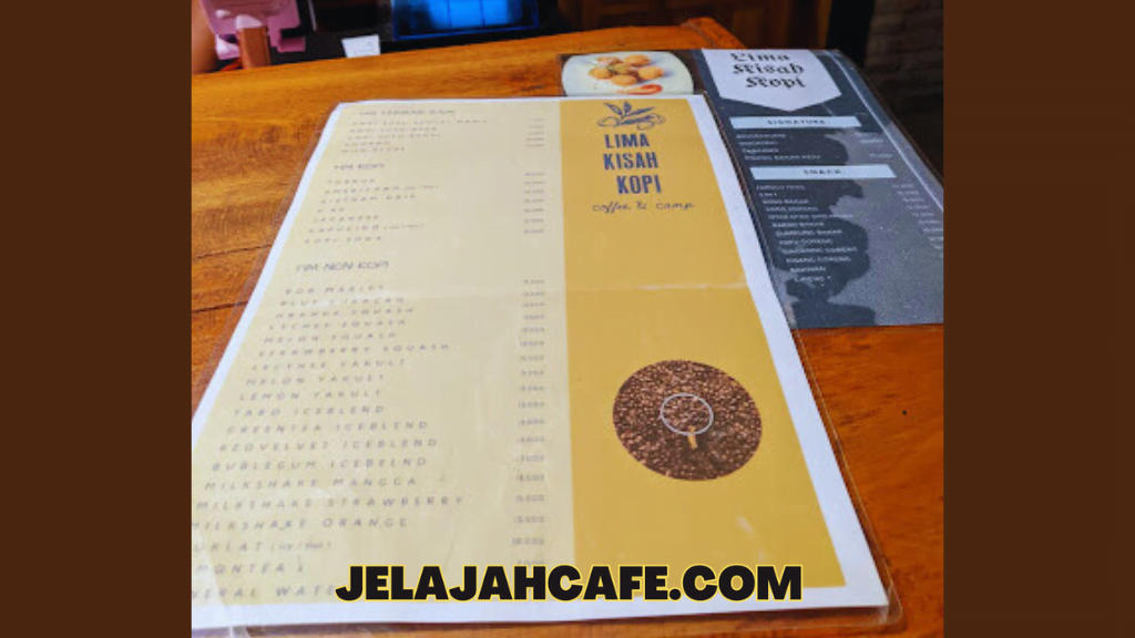 Menu Lima Kisah Kopi