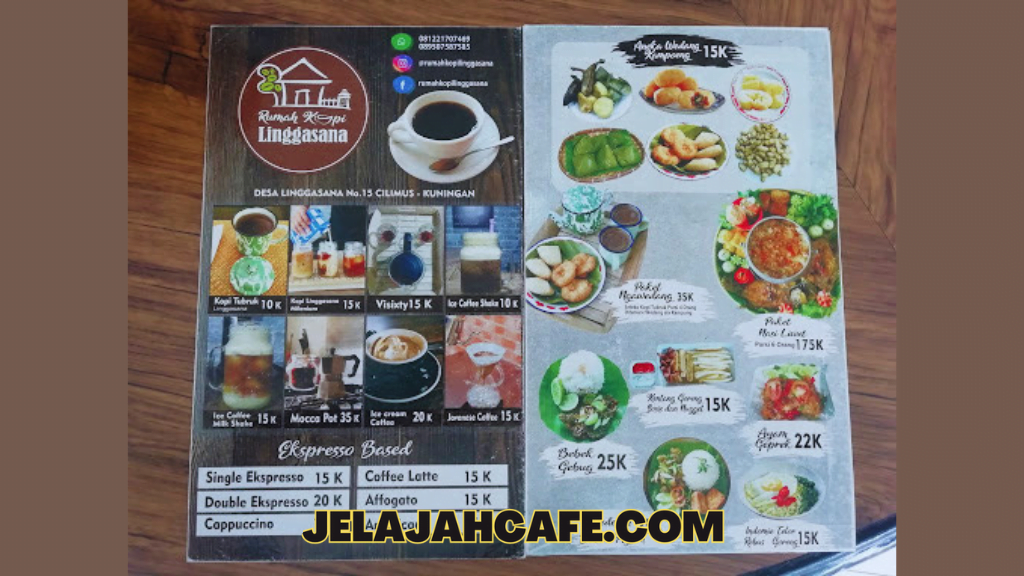 Menu & Harga Rumah Kopi Linggasana