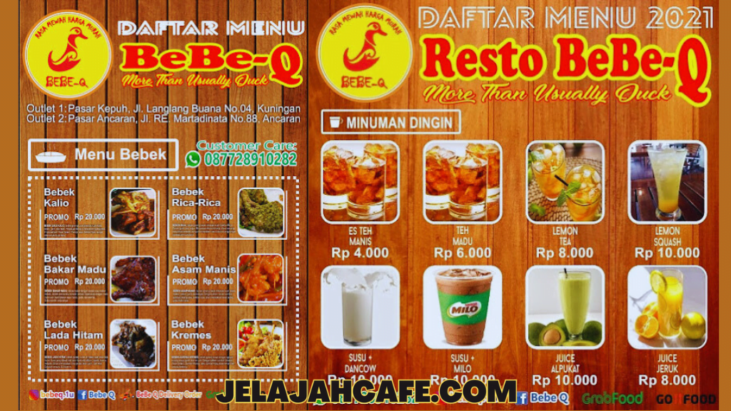 Harga dan Menu Resto BeBe-Q