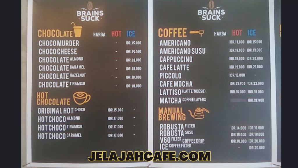 Harga dan Menu Brainssuck Coffee dan Donuts