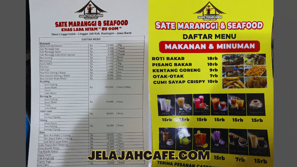 Harga dan Menu Saung Tengah Sawah