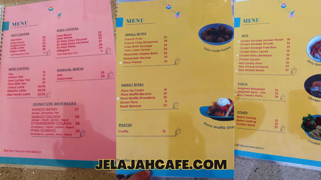 Harga dan Menu Kopi Pono