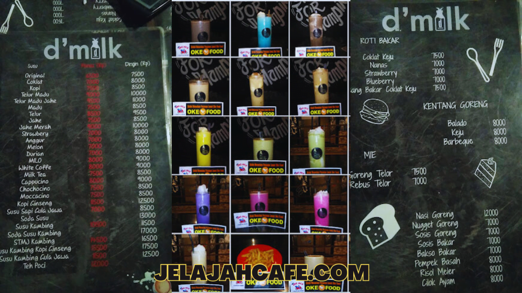 Harga dan Menu DMilk Kedai Susu
