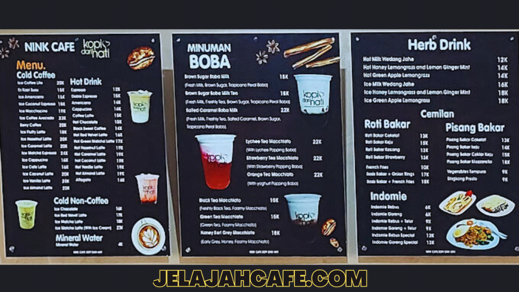 Harga dan Menu Nink Cafe