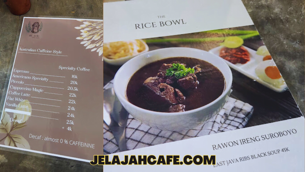 Harga dan Menu Se.Lou Coffee Space