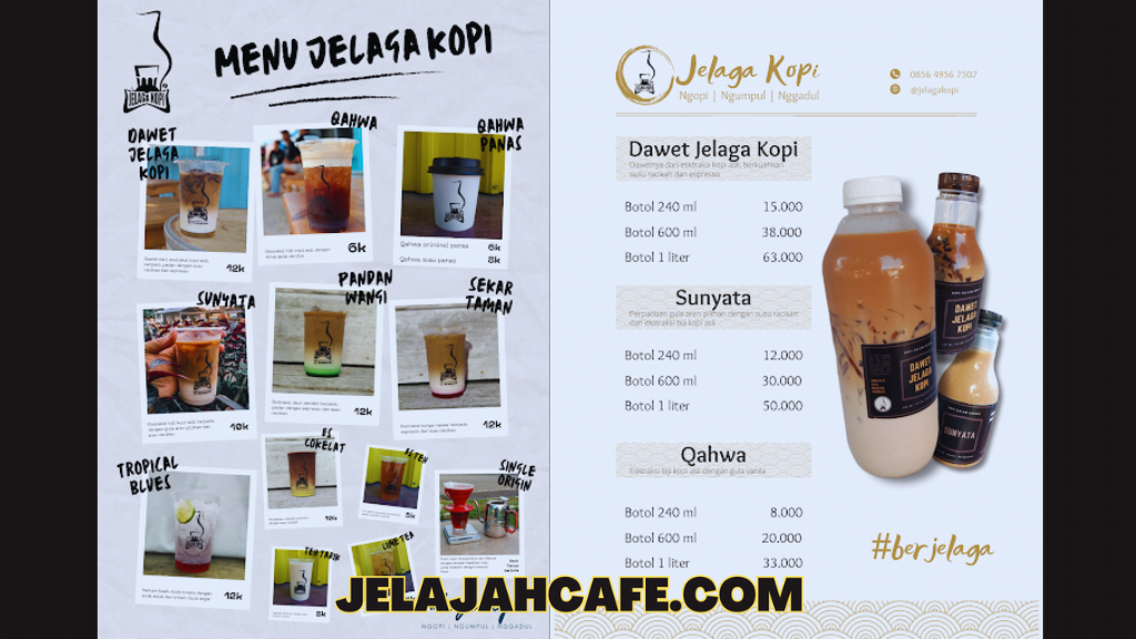 Harga dan Menu Kedai JELAGA