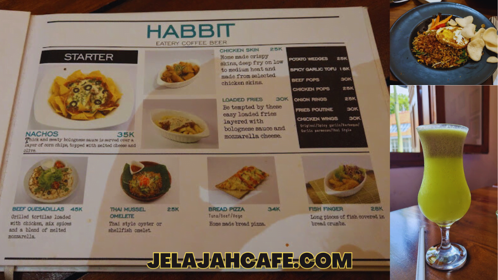 Harga dan Menu HABBIT Eatery Coffee And Beer