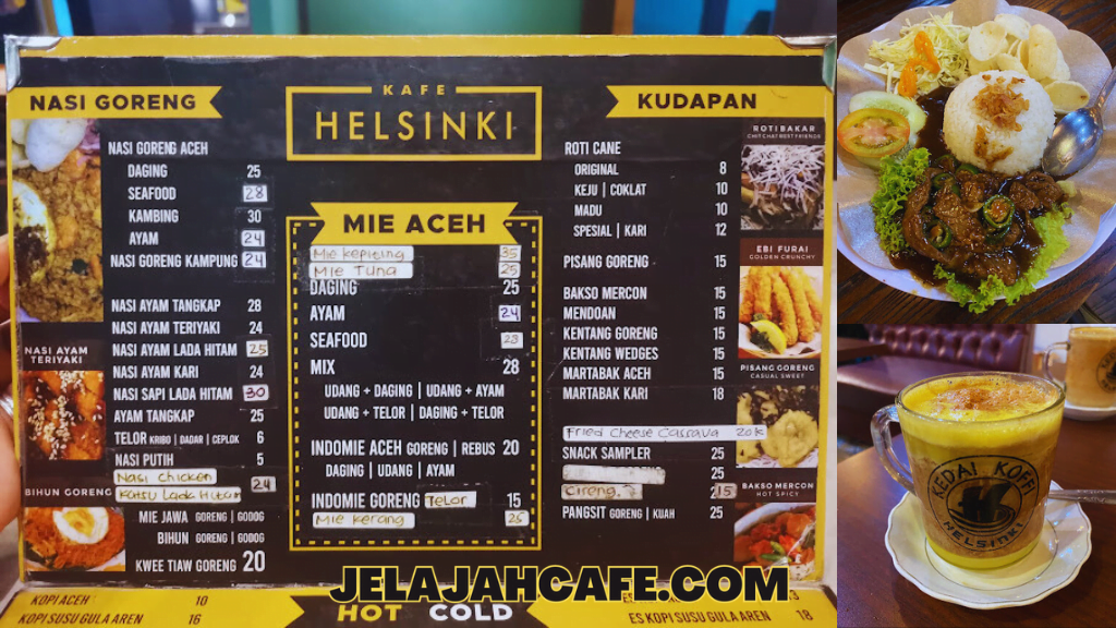 Harga dan Menu Kedai Koffi Helsinki