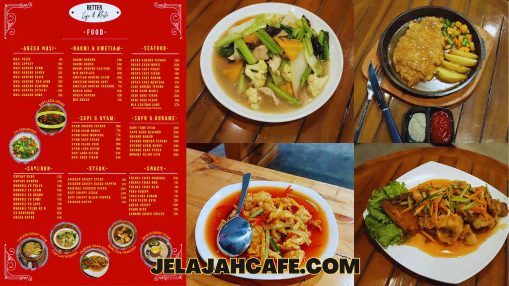 Harga dan Menu Better Café dan Resto
