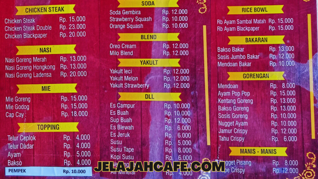 Harga dan Menu La Densa Cafe