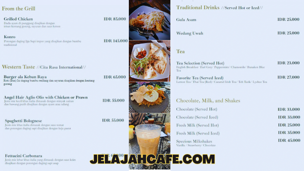 Harga dan Menu Grand Garden Resto dan Cafe