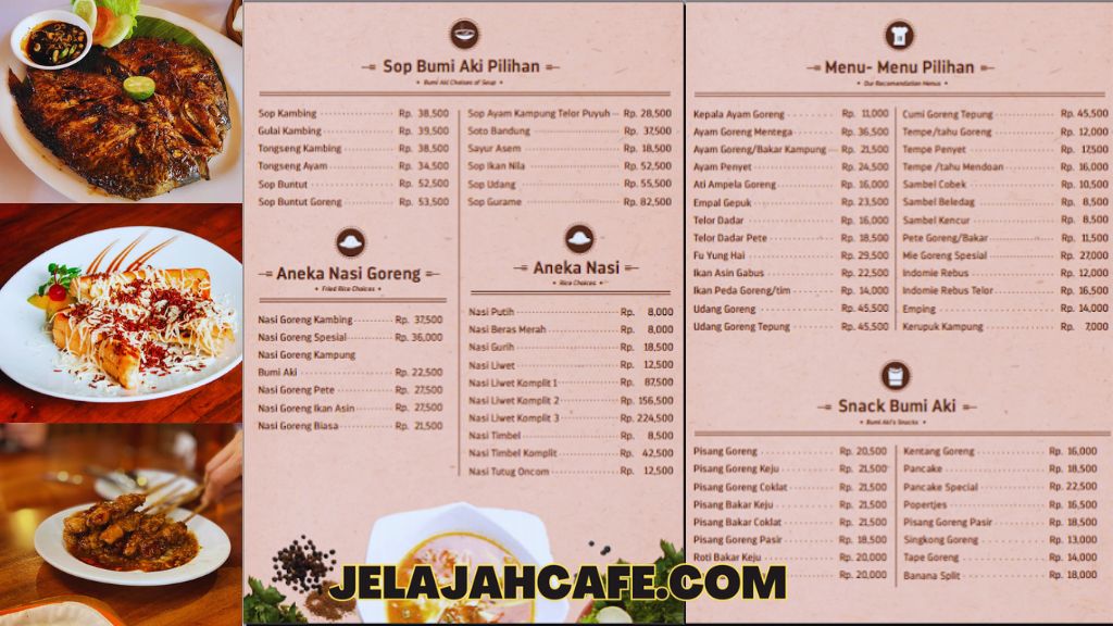 Harga dan Menu RM Bumi Aki Bogor