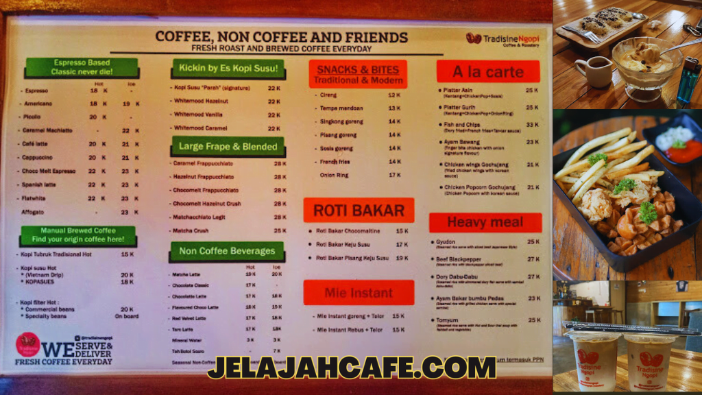 Harga dan Menu Tradisine Ngopi
