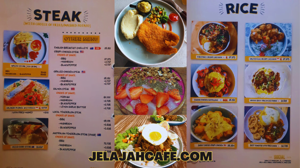 Harga dan Menu Social Cafe