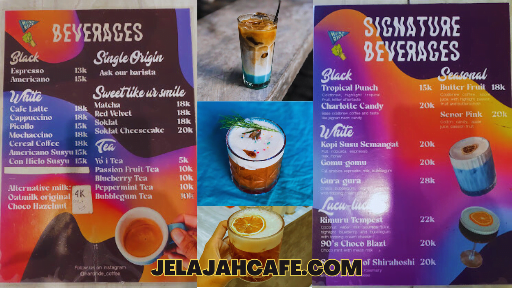 Harga dan Menu Hardride Bicycle Coffee