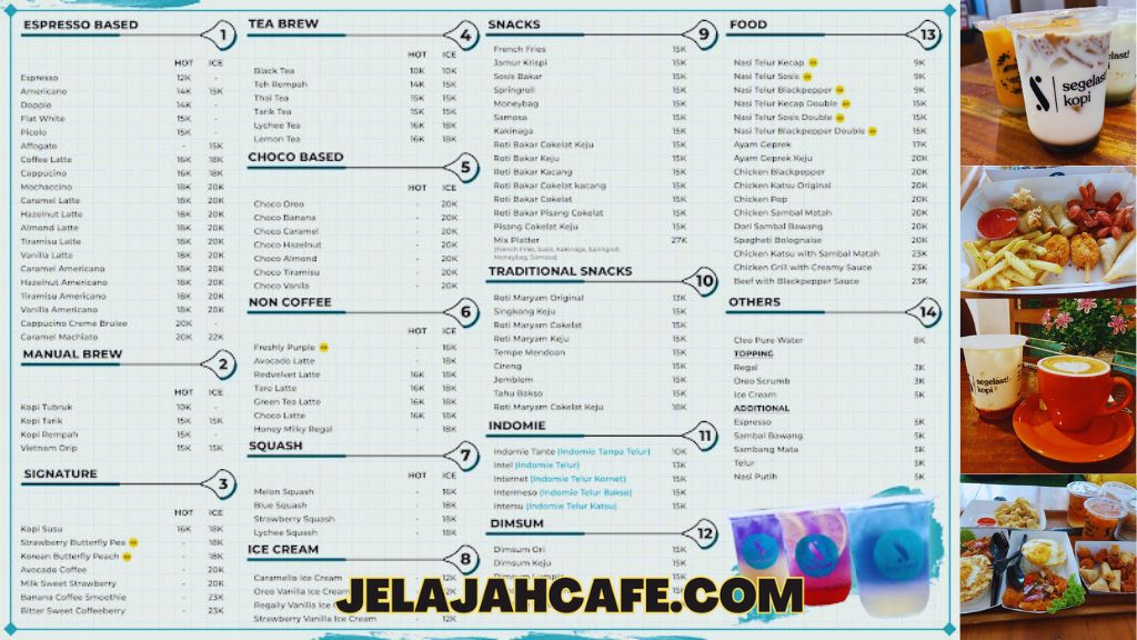 Harga dan Menu Segelast! Kopi