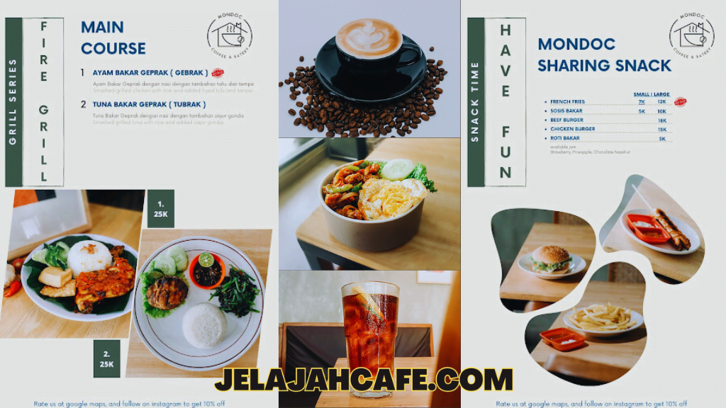 Harga dan Menu Mondoc Coffee dan Eatery