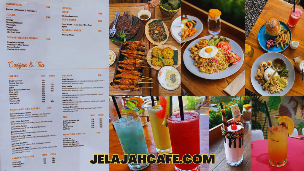 Harga dan Menu Cafe Gemitir Bali