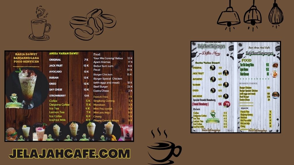 Harga Menu di Radja Dawet Banjarnegara