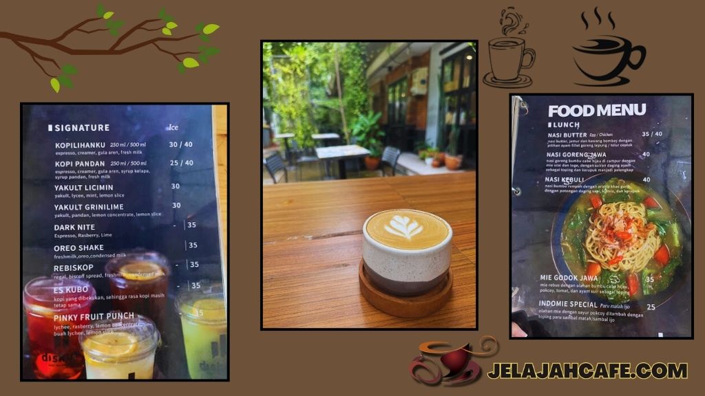 Harga Menu di Diskusi Kopi dan Ruang Berbagi Kawi