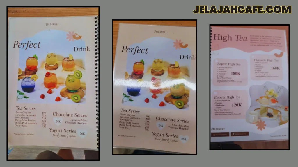 Harga Menu di Bloomery Cake dan Patisserie Semarang
