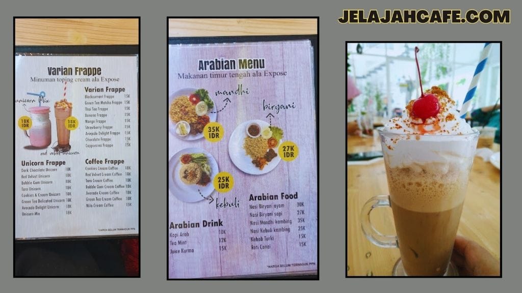 Harga Menu di Expose Eatery