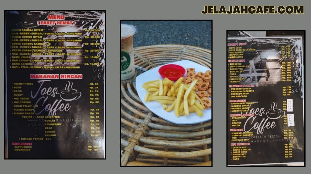 Harga Menu di Joes Coffee