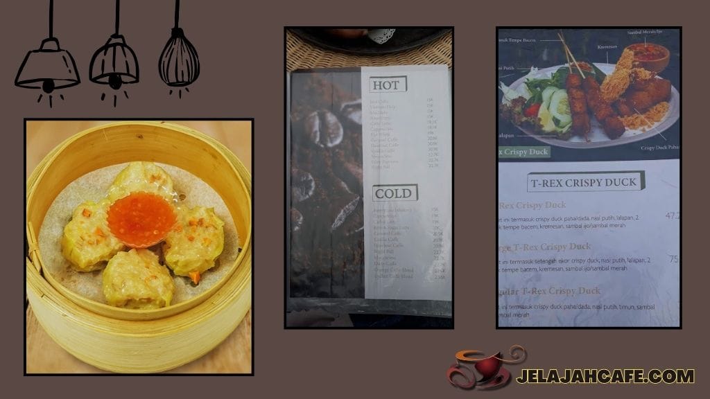 Harga Menu di T-REX Cafe